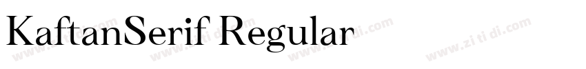 KaftanSerif Regular字体转换